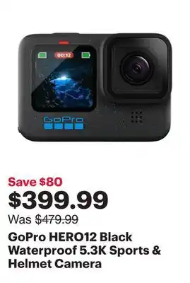 Best Buy GoPro HERO12 Black Waterproof 5.3K Sports & Helmet Camera offer