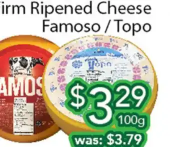 Ample Food Market Firm Ripened Cheese Topo offer