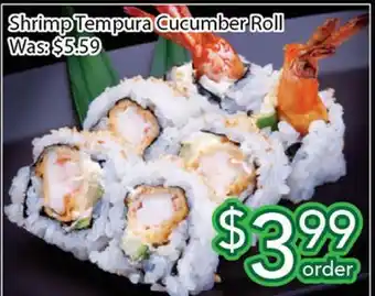 Ample Food Market Shrimp Tempura Cucumber Roll offer
