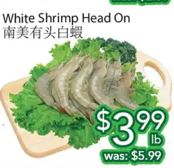 Ample Food Market White Shrimp Head On offer