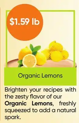 Healthy Planet Organic Lemons offer