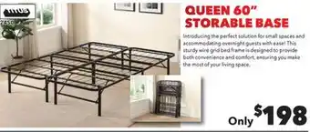 Surplus Furniture QUEEN 60 Metal Storable Base offer