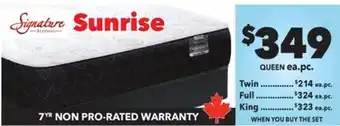 Surplus Furniture Sunrise Firm Queen Set offer