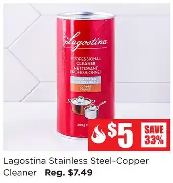 Kitchen Stuff Plus Lagostina Stainless Steel-Copper Cleaner offer