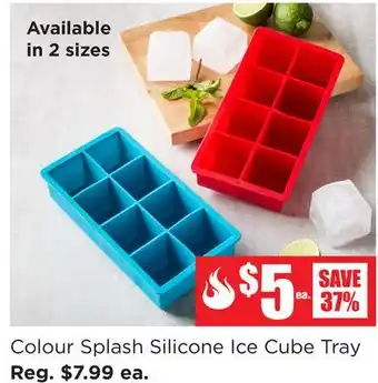 Kitchen Stuff Plus Colour Splash Silicone Ice Cube Tray offer