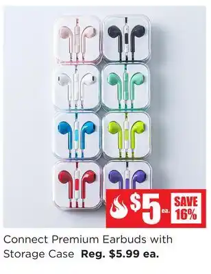 Kitchen Stuff Plus Connect Premium Earbuds with Storage Case offer