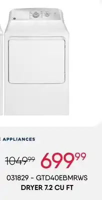 Meubles RD DRYER 7.2 CU FT offer