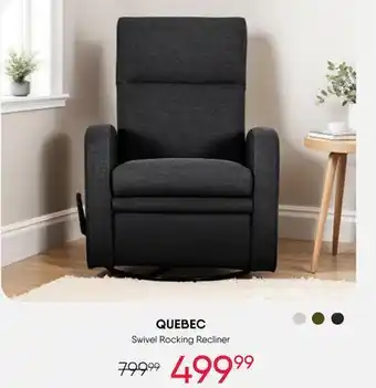 Meubles RD Swivel Rocking Recliner offer