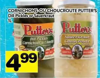 Supermarché PA Putter's Dill Pickles or Sauerkraut offer