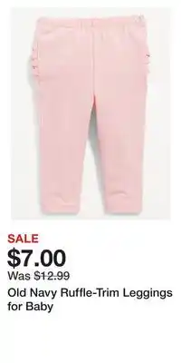 Old Navy Old Navy Ruffle-Trim Leggings for Baby offer