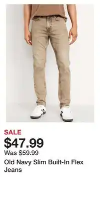 Old Navy Old Navy Slim Built-In Flex Jeans offer