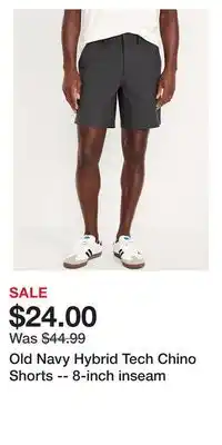 Old Navy Old Navy Hybrid Tech Chino Shorts -- 8-inch inseam offer