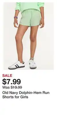 Old Navy Old Navy Dolphin-Hem Run Shorts for Girls offer