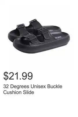 Costco 32 Degrees Unisex Buckle Cushion Slide offer