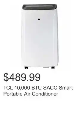Costco TCL 10,000 BTU SACC Smart Portable Air Conditioner offer