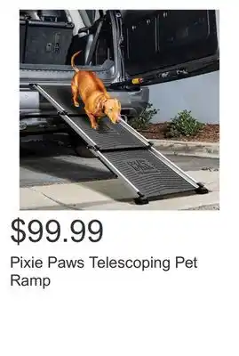 Costco Pixie Paws Telescoping Pet Ramp offer