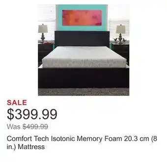 Costco Comfort Tech Isotonic Memory Foam 20.3 cm (8 in.) Mattress offer