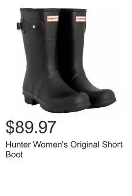Costco Hunter Women's Original Short Boot offer