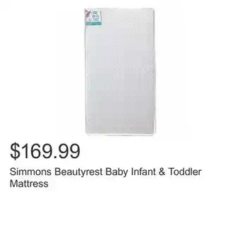 Costco Simmons Beautyrest Baby Infant & Toddler Mattress offer