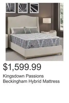 Costco Kingsdown Passions Beckingham Hybrid Mattress offer