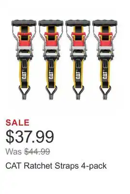 Costco CAT Ratchet Straps 4-pack offer