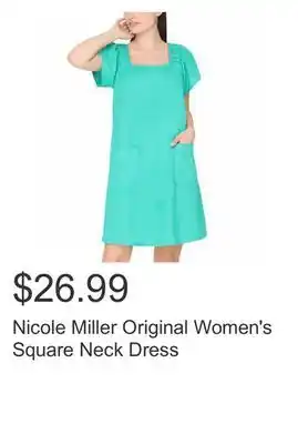 Costco Nicole Miller Original Women's Square Neck Dress offer