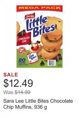 Costco Sara Lee Little Bites Chocolate Chip Muffins, 936 g offer