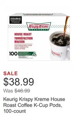 Costco Keurig Krispy Kreme House Roast Coffee K-Cup Pods, 100-count offer