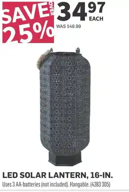 Co-op LED SOLAR LANTERN, 16-IN. offer