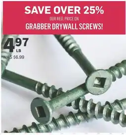 Co-op GRABBER DRYWALL SCREWS! offer