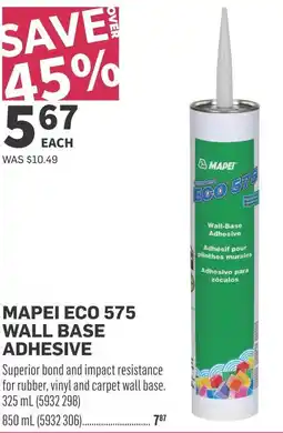Co-op MAPEI ECO 575 WALL BASE ADHESIVE offer