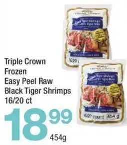 Highland Farms Triple Crown Frozen Easy Peel Raw Black Tiger Shrimps 16/20 ct offer