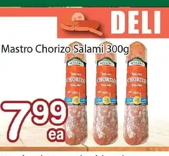 Nations Fresh Foods Mastro Chorizo Salami 300g offer