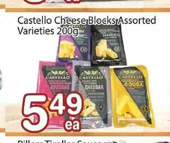 Nations Fresh Foods Castello Cheese Blocks Assorted Varieties 200g offer