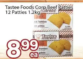 Nations Fresh Foods Tastee Foods Corp Beef Patties 12 Patties 1.2kg offer