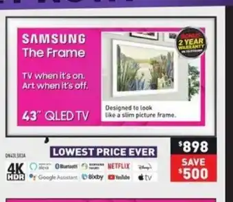 Visions Electronics 43" Qled Tv offer
