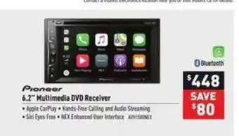 Visions Electronics 6.2" Multimedia DVD Receiver offer