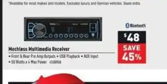 Visions Electronics Mechless Multimedia Receiver offer