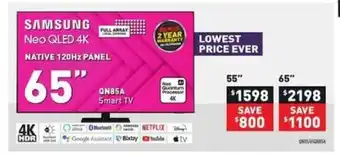 Visions Electronics QN85A Smart Tv offer