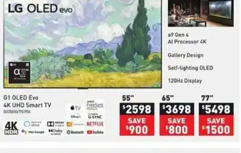Visions Electronics G1 Oled Evo 4K UHD Smart TV offer