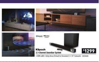Visions Electronics 2.1-Channel Soundbar System offer