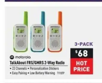 Visions Electronics Talkbout FRS/GMR5 2-way Radio offer