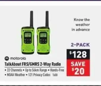Visions Electronics Tall Abour Frs/Gmrs 2-way Radio offer