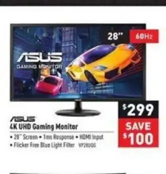 Visions Electronics 4K UHD Gaming Monitor offer