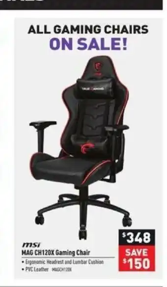 Visions Electronics Mag Ch120x Gaming Chair offer