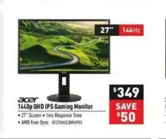 Visions Electronics 1440P UHD IPS Gaming Monitor offer