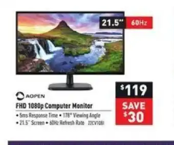 Visions Electronics FHD 1080P Computer Moitor offer