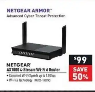 AX1800 4-Stream Wi-fi 6 Router