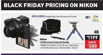 Visions Electronics Z 50 Mirrorless Camera Kit Bundle offer