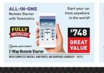 Visions Electronics 2-Way Remote Starter offer